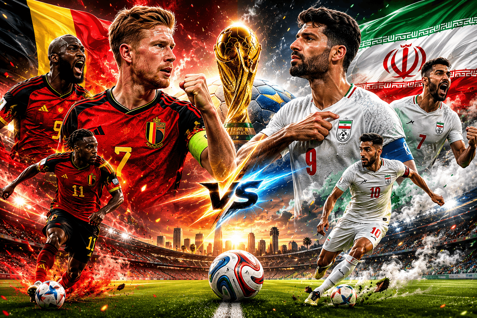 วิเคราะห์บอลโลก 2026 : เบลเยียม vs อิหร่าน ศึกชี้ชะตากลุ่ม G ลุ้นสามแต้มสำคัญสู่รอบน็อกเอาต์